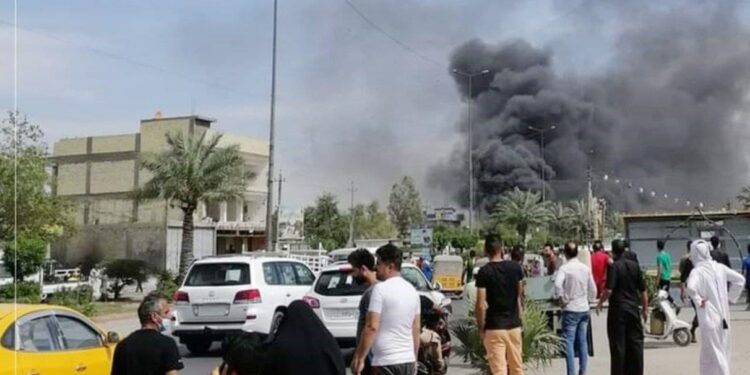 هز انفجار منطقة الحبيبية بمدينة الصدر شرقي العاصمة بغداد