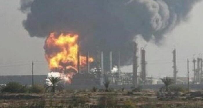  اندلاع حريق في مصفاة حمص