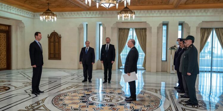 الرئيس الأسد يتقبل أوراق اعتماد سفيري إيران وفلسطين لدى سورية