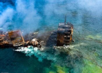 سريلانكا تستعد لمواجهة كارثة بيئية مع غرق سفينة محترقة