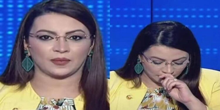 مذيعة تونسية تتعرض لنوبة سعال على الهواء بسبب كورونا