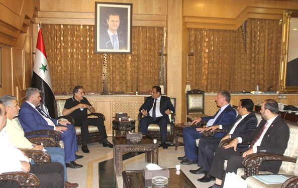 محافظ حلب يستقبل السفير الباكستاني بدمشق