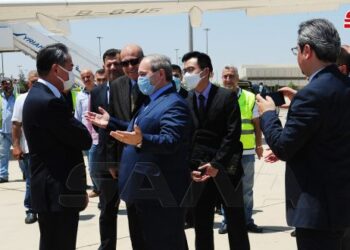 وزير الخارجية الصيني وانغ يي يصل إلى دمشق