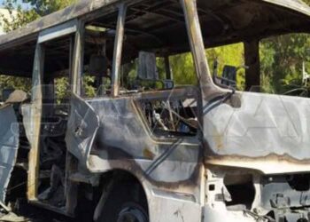 انفجار باص مبيت عسكري قرب مشروع دمر واستشهاد شخص وإصابة 3 آخرين