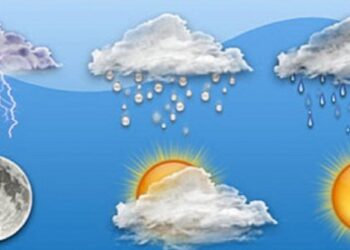 منخفض جوي و هطولات مطرية مصحوبة بالرعد