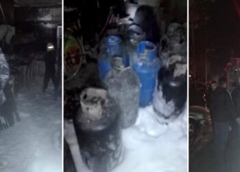 إخماد حريق ضمن محل شاورما بشارع بغداد في دمشق دون وقوع إصابات