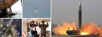 كيم جونغ يحتفل بإطلاق الصاروخ العابر للقارات ..