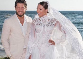 الفنان السوري أنس طيارة يحتفل بزواجه من مصممة أزياء لبنانية – فيديو