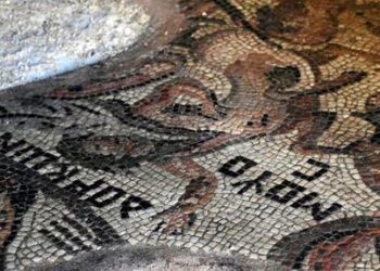 اكتشاف مشهد جديد في اللوحة الفسيفسائية بمدينة الرستن