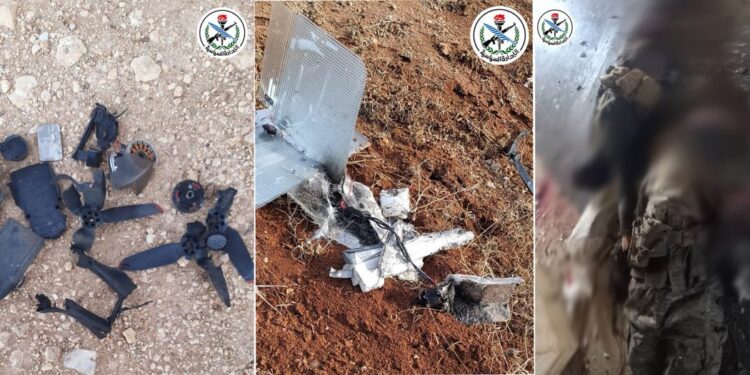 وحدات من قواتنا المسلحة تتصدى لهجوم إرهابي بريف حلب الغربي وتسقط سبع مسيرات