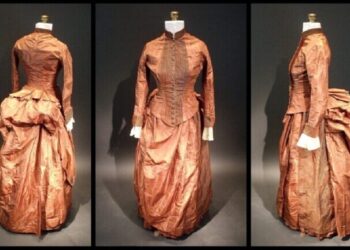 حل لغز شفرة مخبأة في فستان حريري منذ عام 1888